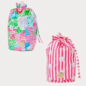 NWT/GWP Lilly Pulitzer Two Drawstring Pool Pouches
